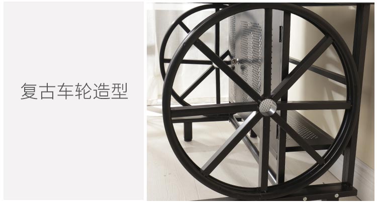 夢(mèng)達(dá)網(wǎng)吧專用電腦桌椅，桌子復(fù)古車輪造型