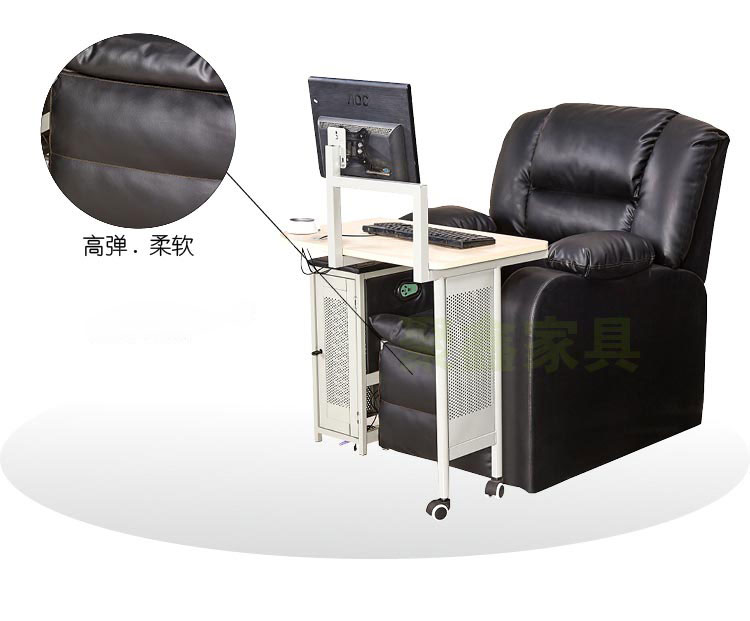 夢(mèng)達(dá)網(wǎng)吧電腦一體桌高彈、柔軟坐墊