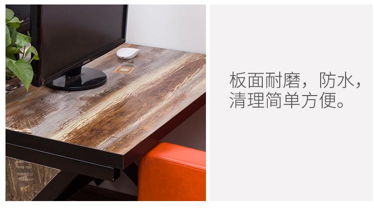 夢達(dá)網(wǎng)吧雙人桌椅，板面耐磨防水，清理簡便