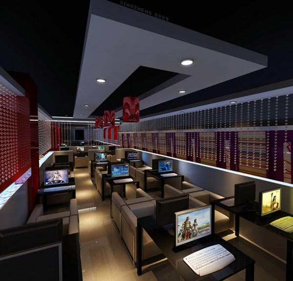 網(wǎng)吧桌椅3d模型