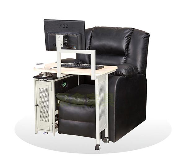 夢達最新款網(wǎng)吧沙發(fā)一體電腦桌