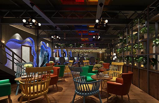 手游網(wǎng)咖桌椅裝修效果圖