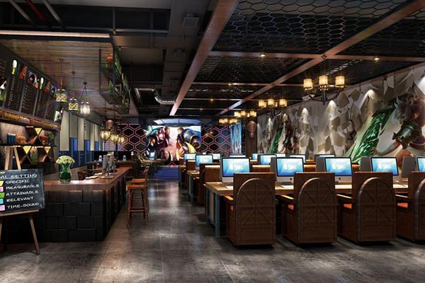 網(wǎng)吧桌椅效果圖