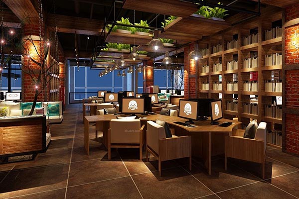 網(wǎng)吧桌椅效果圖