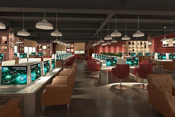 網(wǎng)吧桌椅效果圖