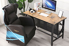 網(wǎng)吧臺(tái)式電腦桌的式樣圖片