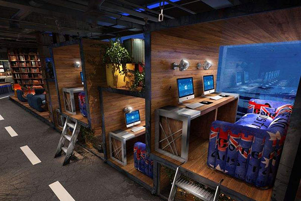 網咖沙發(fā)椅圖片